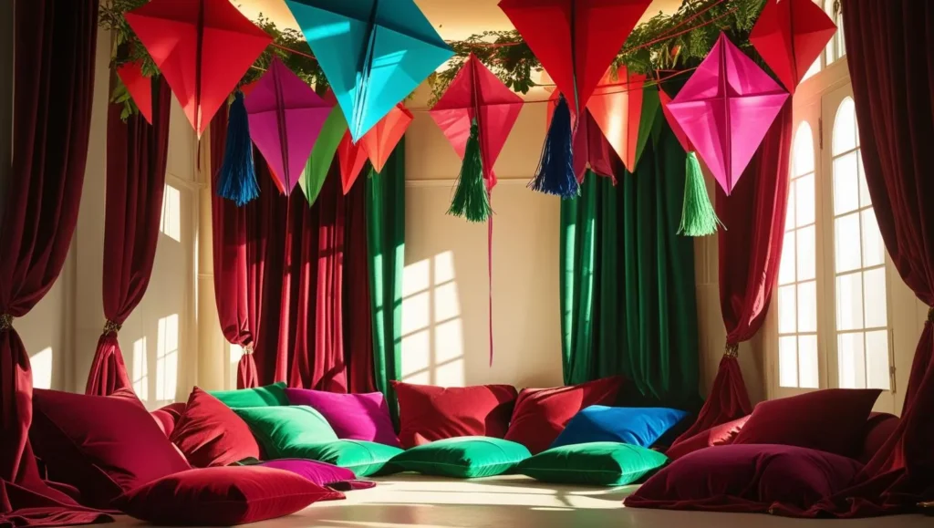 Ceiling-Decor-with-Paper-Kites