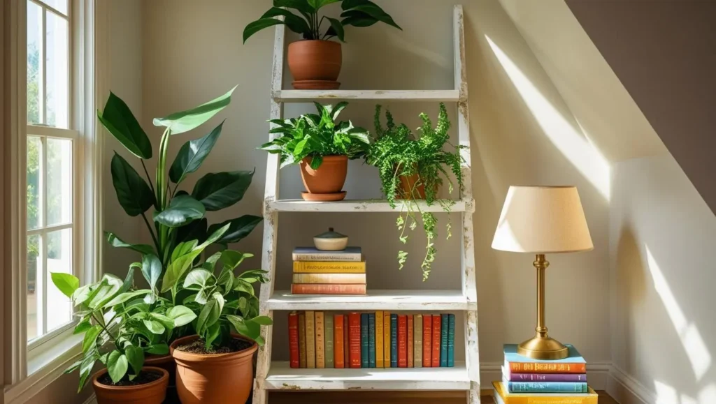 Corner-Ladder-Shelves