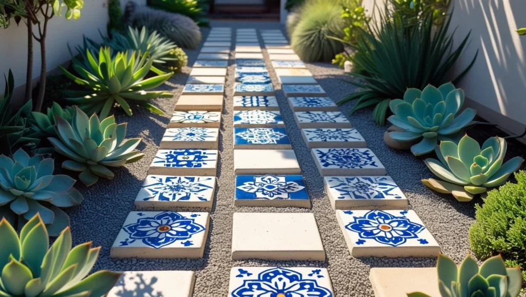 tile painted pavers