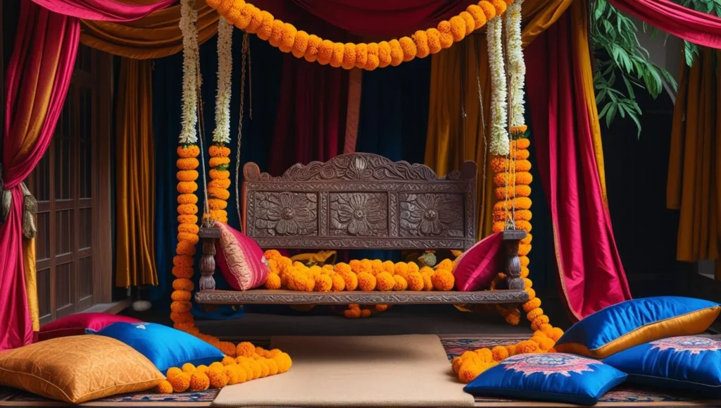 Floral-Swing-setup-marriage-india