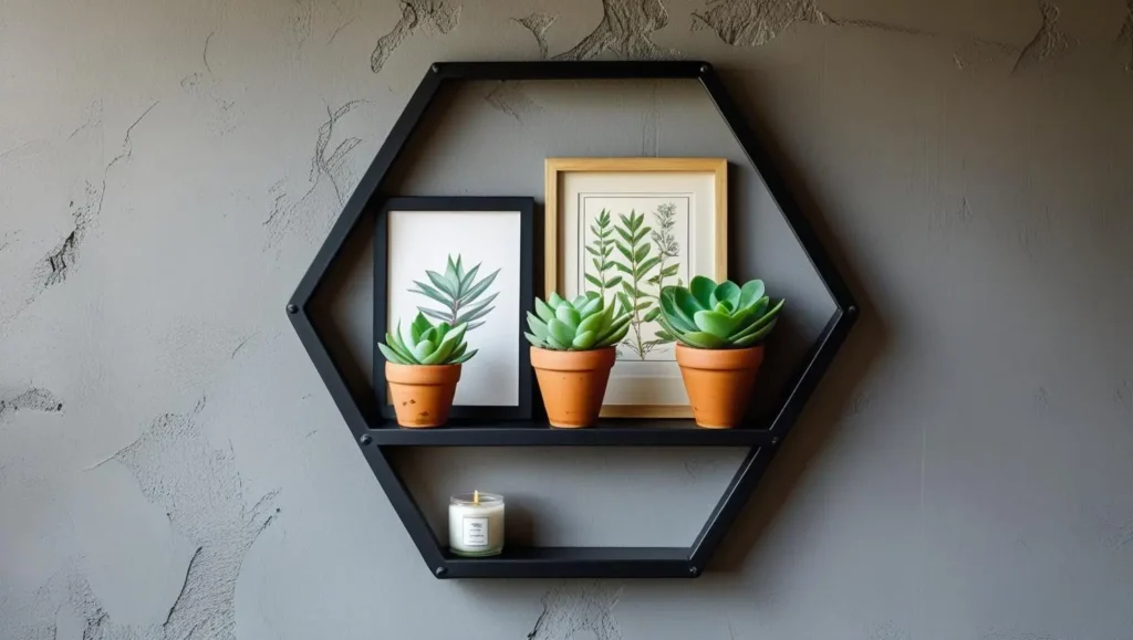 Geometric-Metal-Frame-Shelves