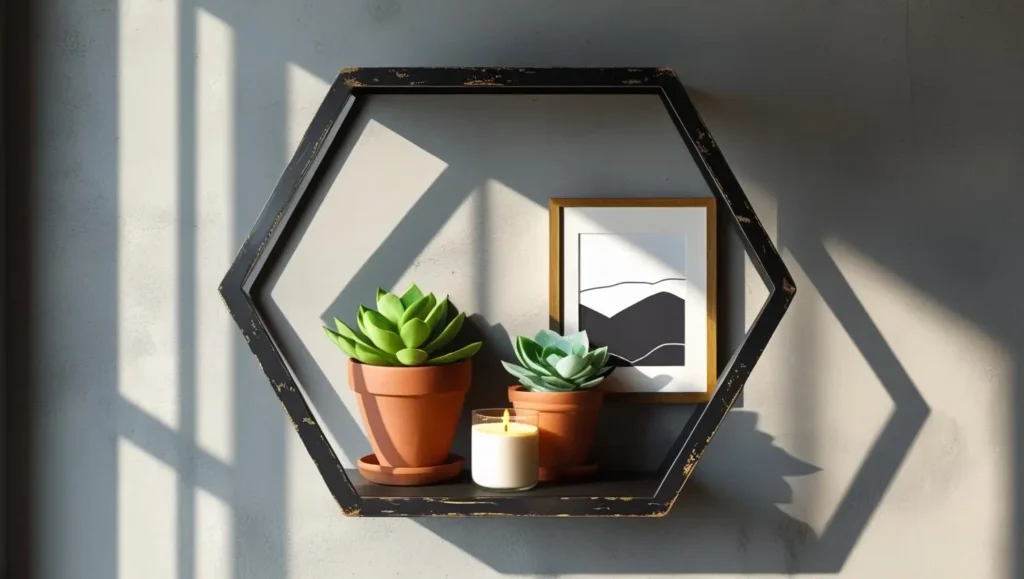 Geometric-Metal-Frame-Shelves-home-decor