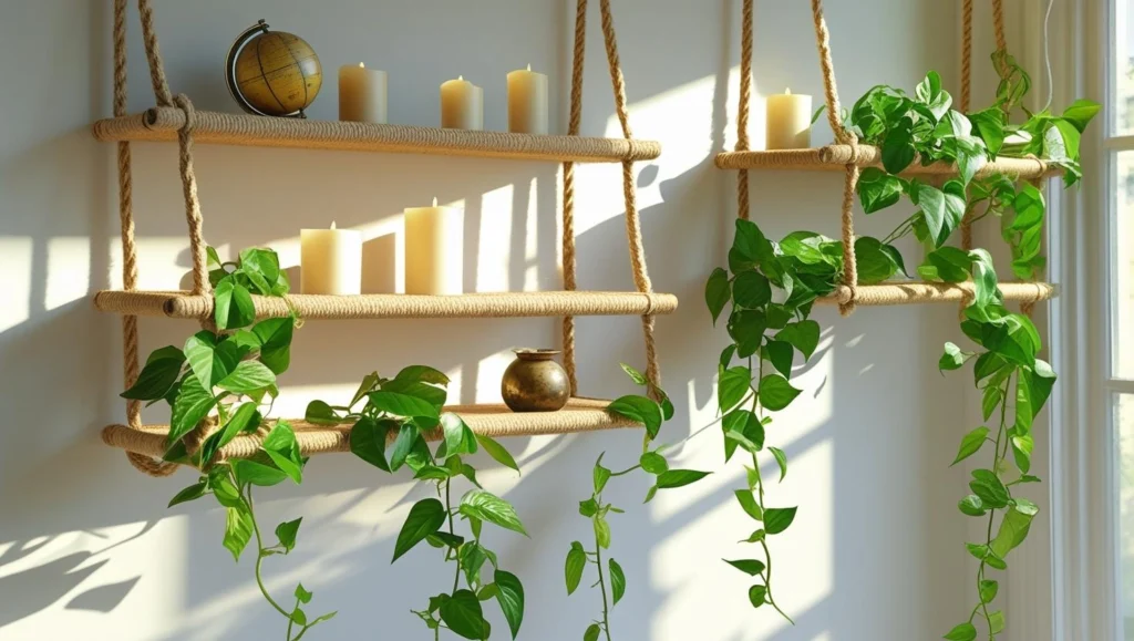 Hanging-Rope-Shelves-for-home
