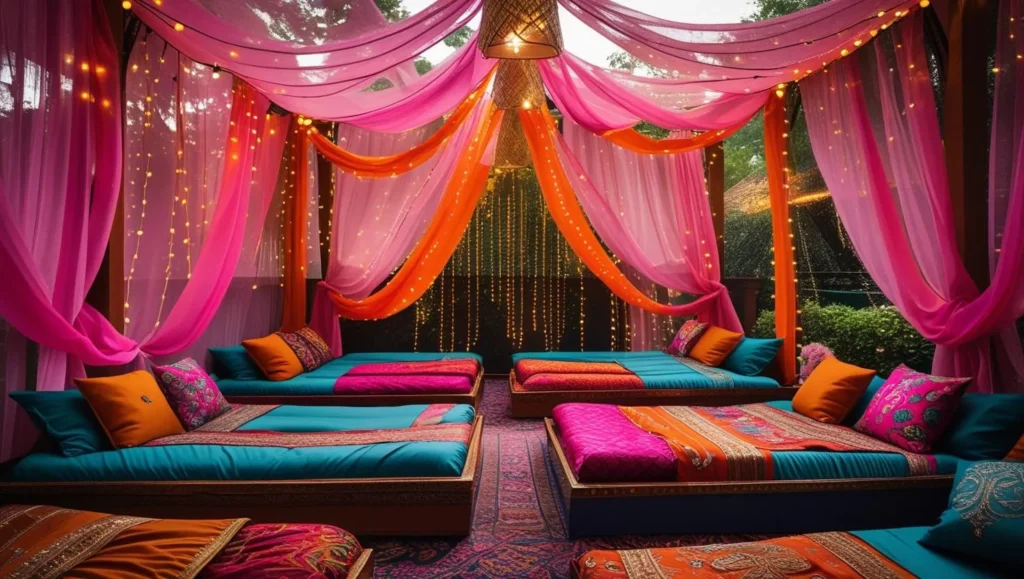 Mehendi-Themed-Floor-Seating-for-indian-function