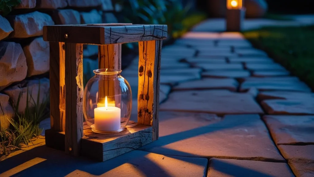 Rustic-Wooden-Lantern-Holders