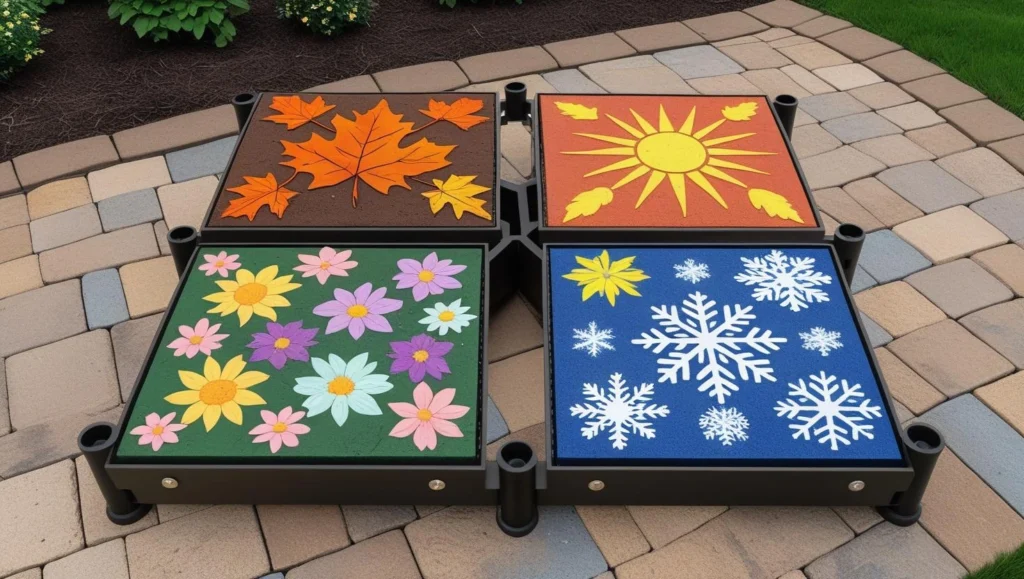 Seasonal-Swappable-Paver-Panels