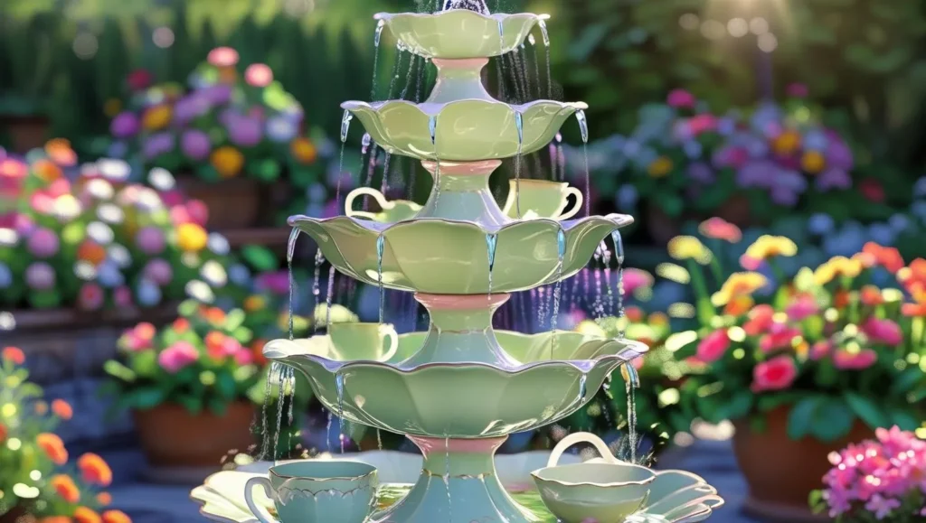Upcycled-Teacup-Fountain