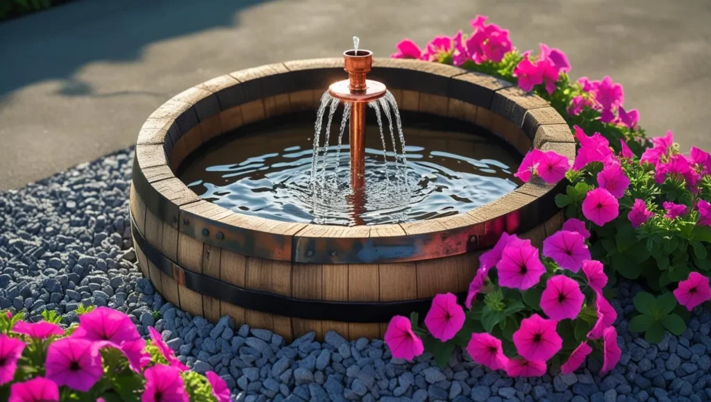 Wine-Barrel-Fountain