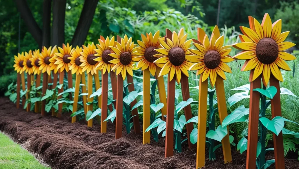 Wooden-Sunflower-Stakes