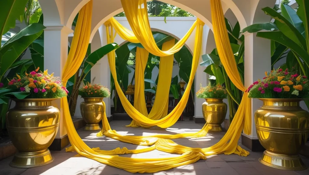 banana-color-decor-indian-wedding-style.