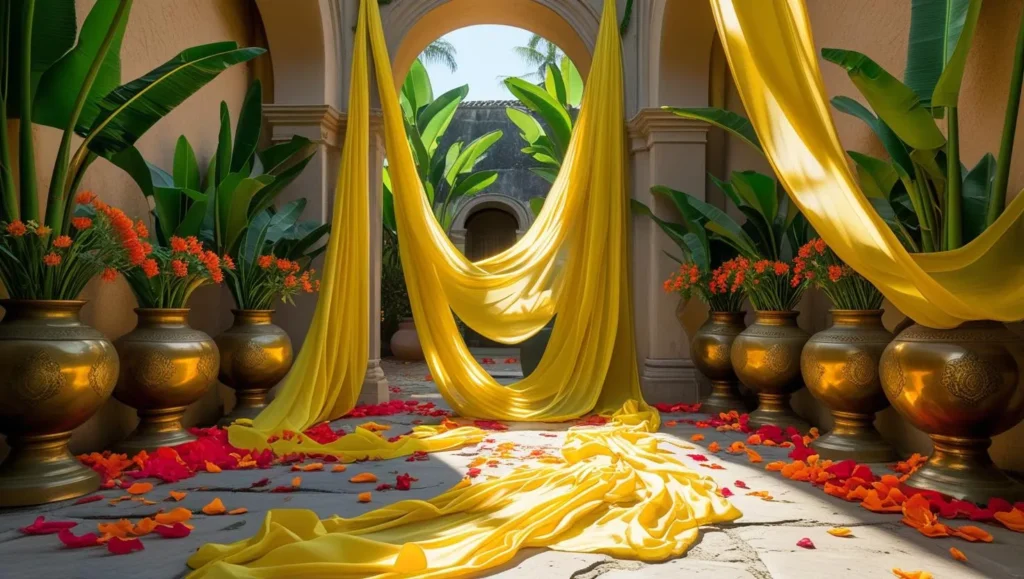 yellow-color-decor-indian