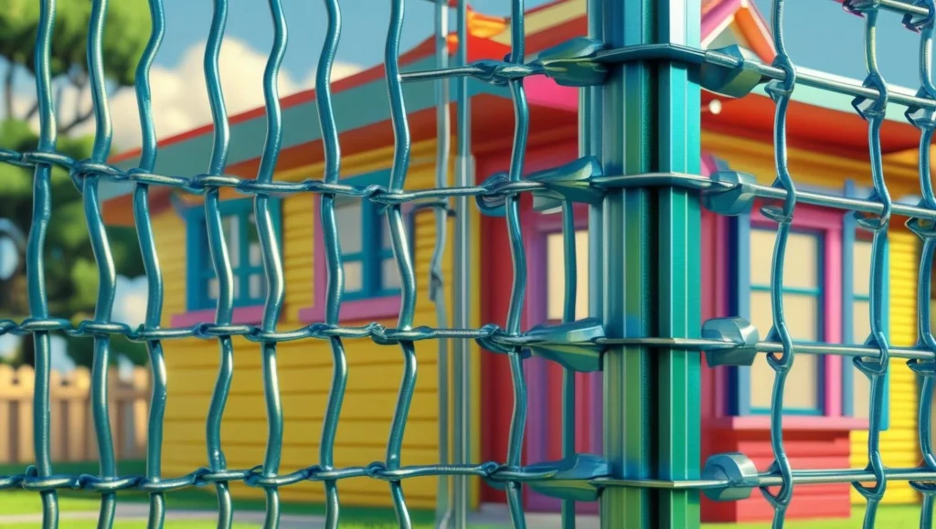 fence-of-steel-looks-colorful