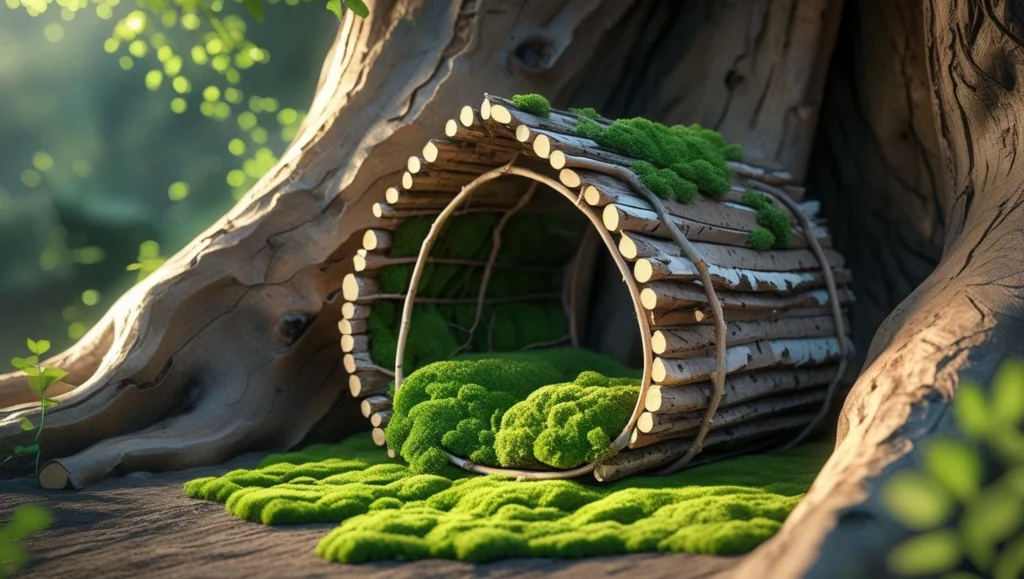 bark-slab-fairy-house