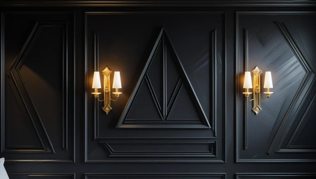 black-wall-paneling