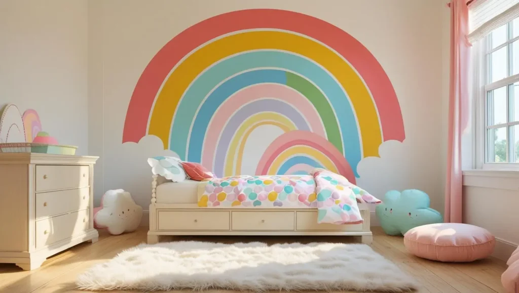 rainbow-wall-kids-decor-ideas