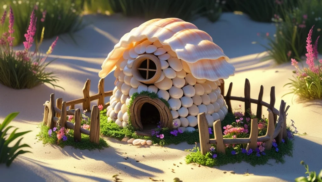 seashells-wall-diy-ideas