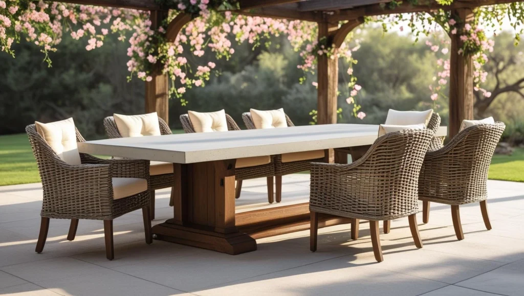 smooth-concrete-outdoor-table-idea