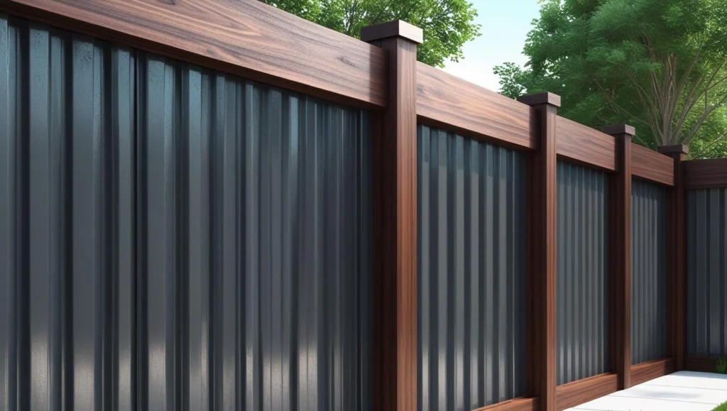 stained-wood-fence-ideas