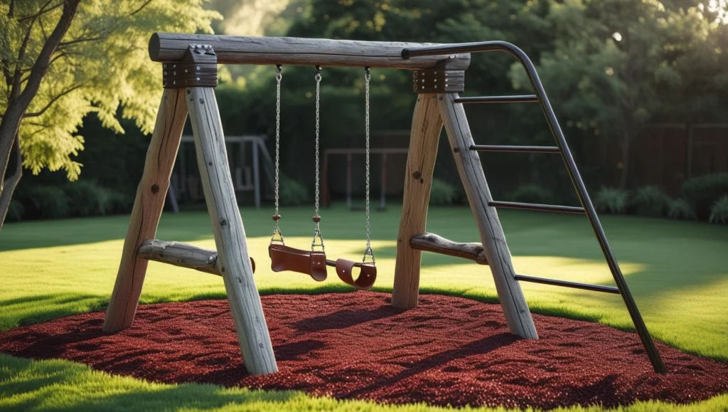 two-belts-swings-for-kids-in-backyard