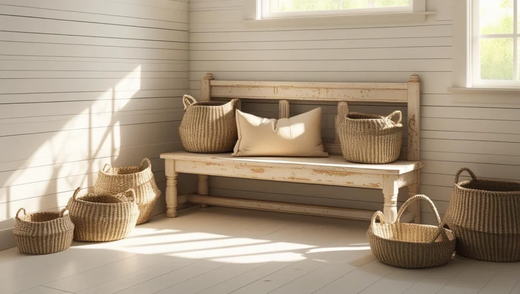 wood-bench-wall-diy-paneling