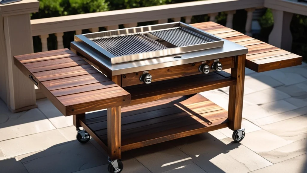 wood-side-table-bbq-stand