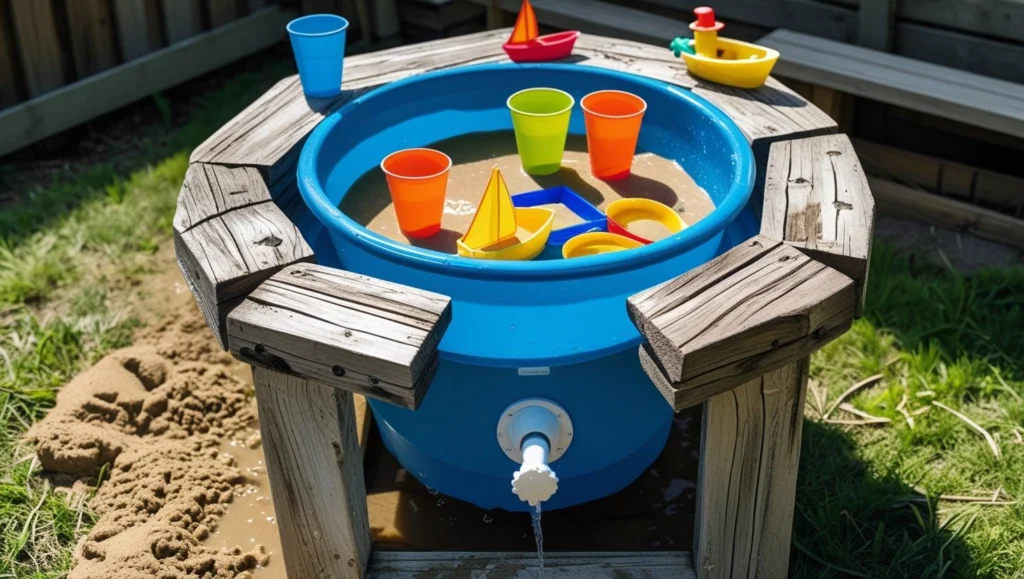wooden-water-table-with-plastic