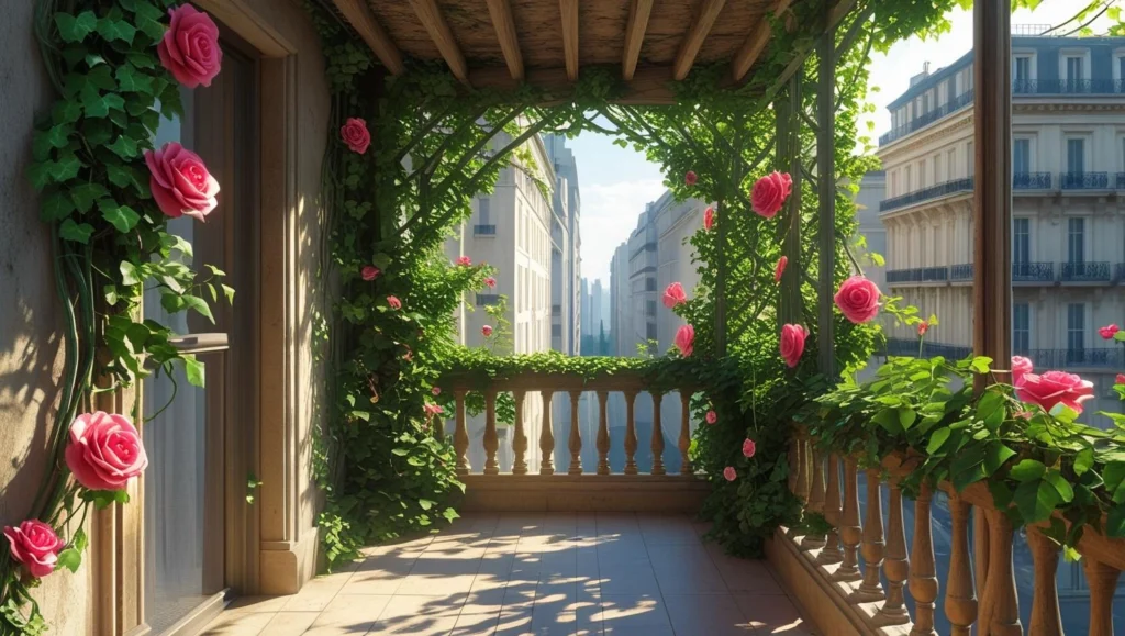 balcony-with-wooden-suuport-garden-ideas