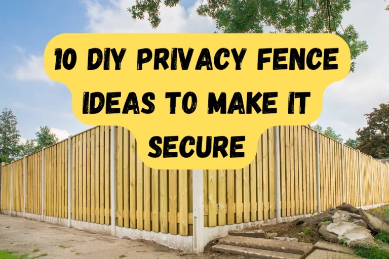 diy privacy fence