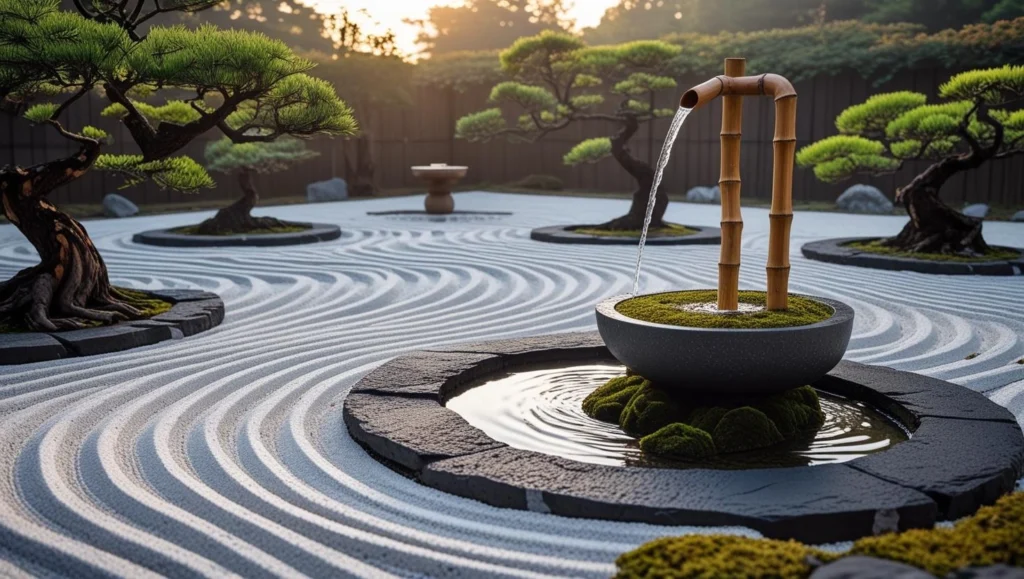 black-stone-pathway-courtyard-garden-ideas