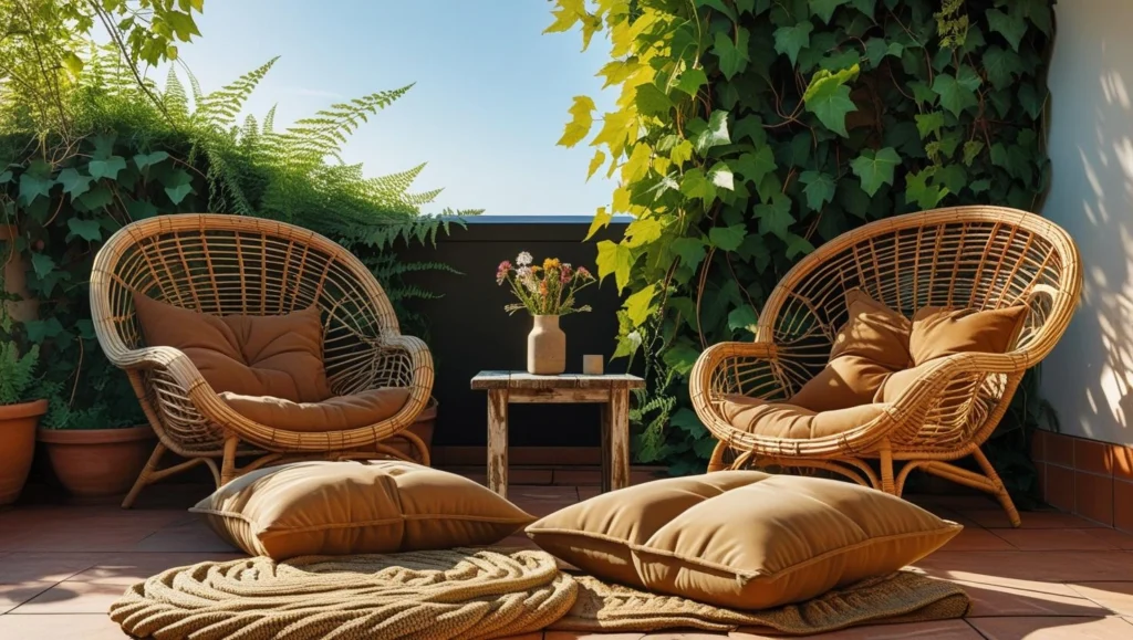 cozy-terrace-garden-with-cushion-chairs