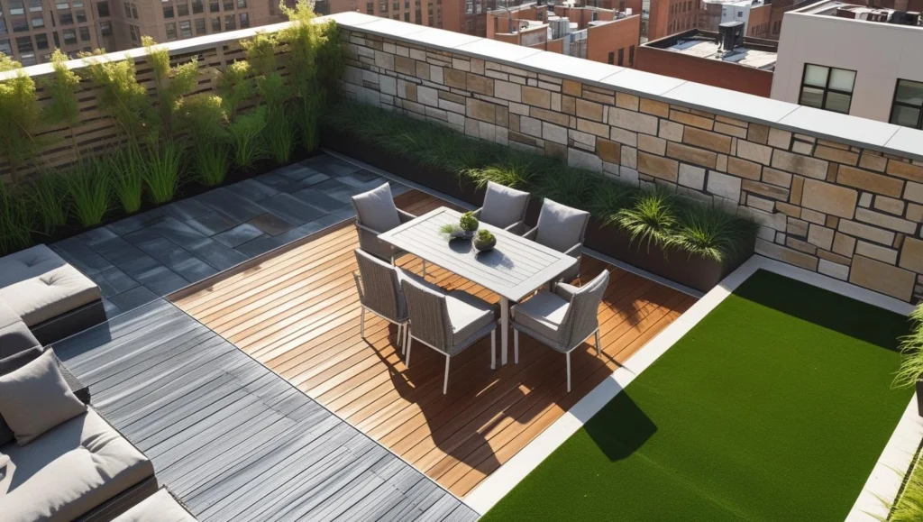 dining-set-with-roof-top-garden-ideas