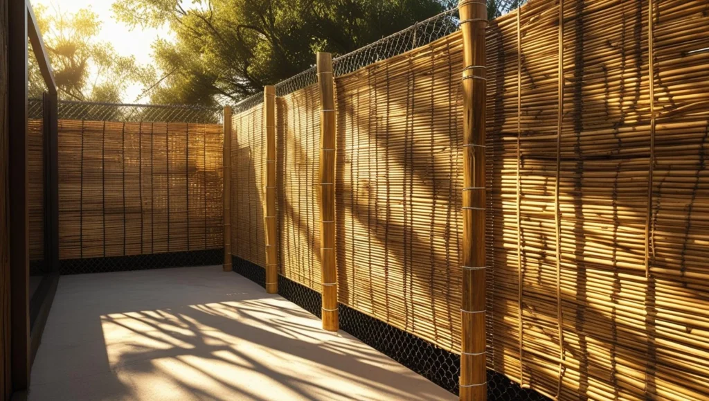 fence-covered-with-bamboo