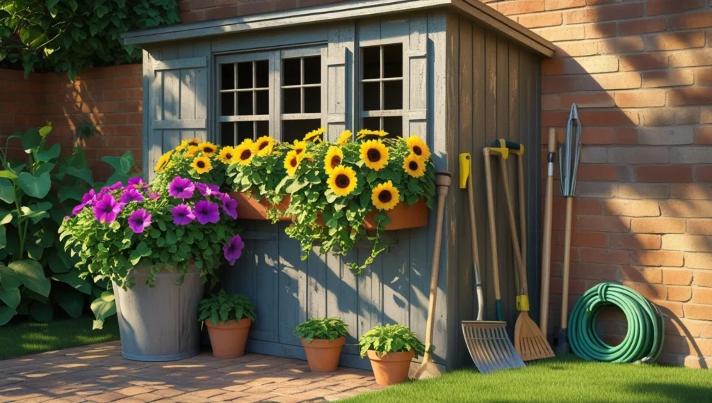 garden-shed-having-flowers
