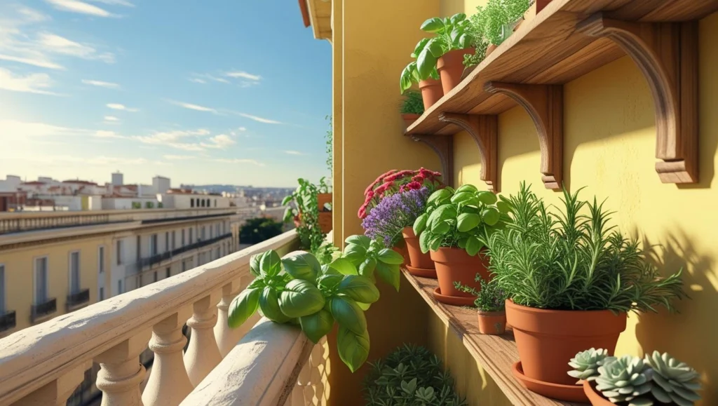 narrow-balcony-wooden-garden-ideas