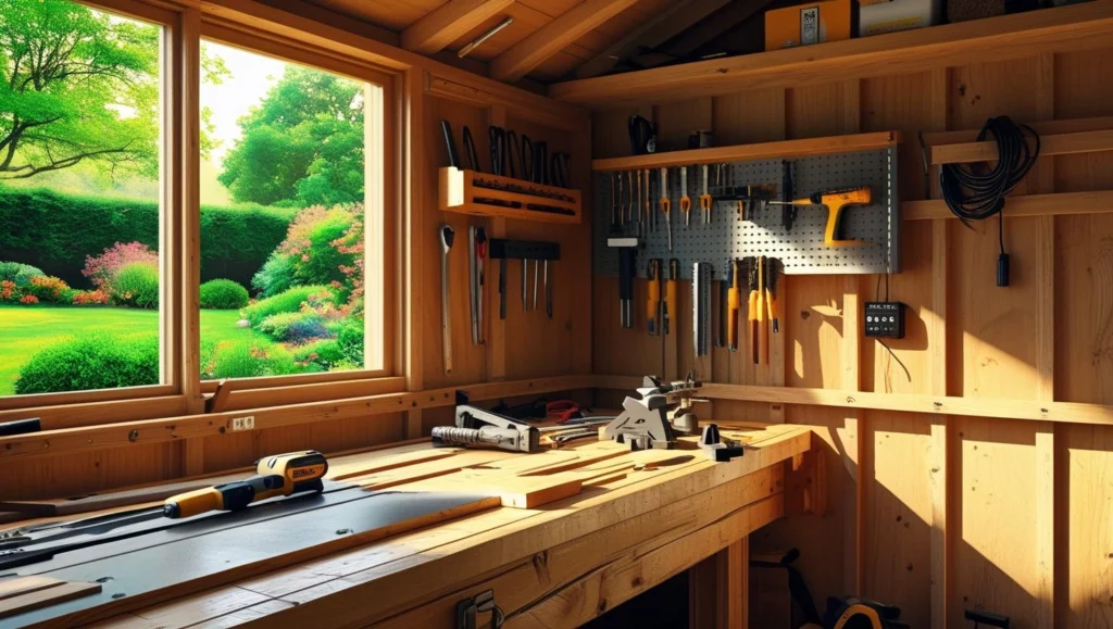 shed-working-area-garden