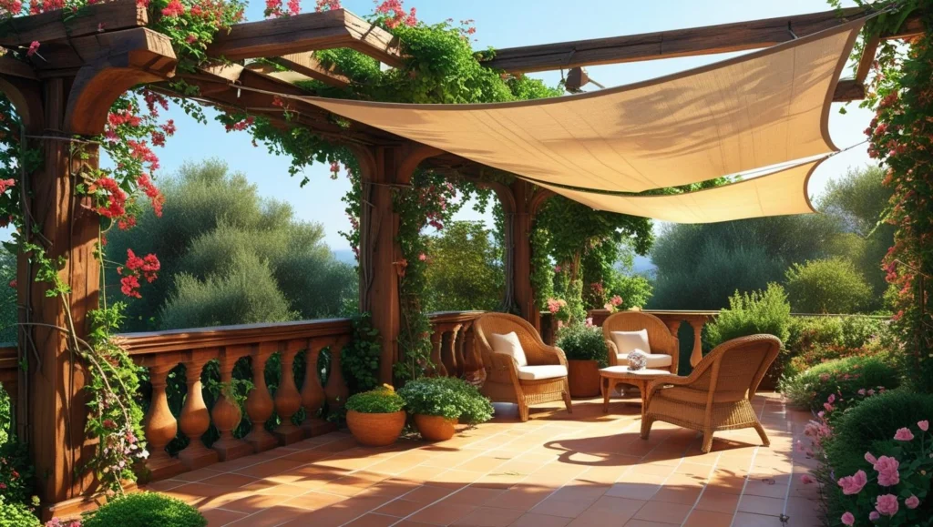 terrace-garden-with-covering-shade