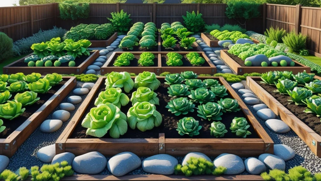 vegetable-bed-with-wooden-frames