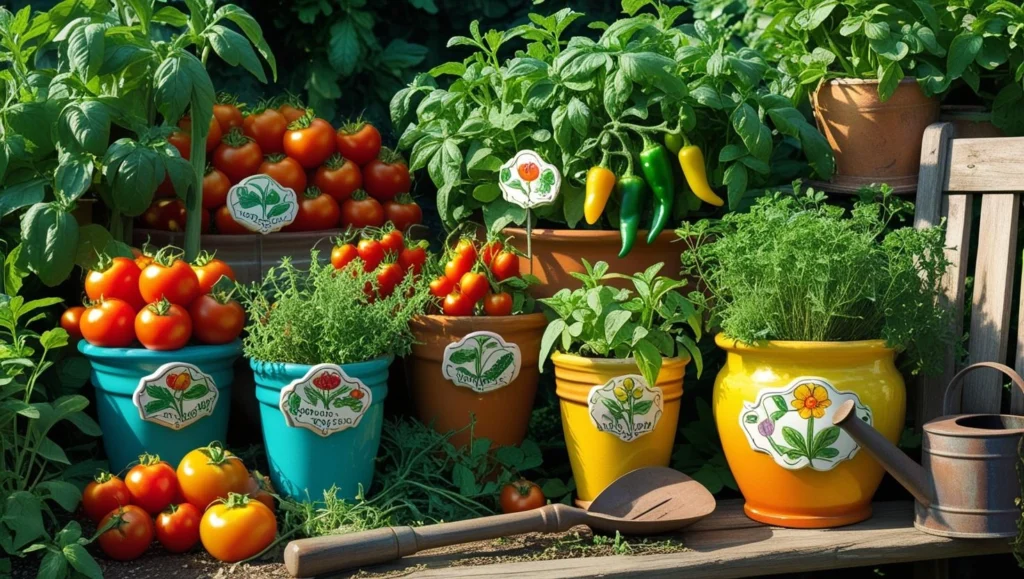 vegetable-garde-with-artisitc-plant