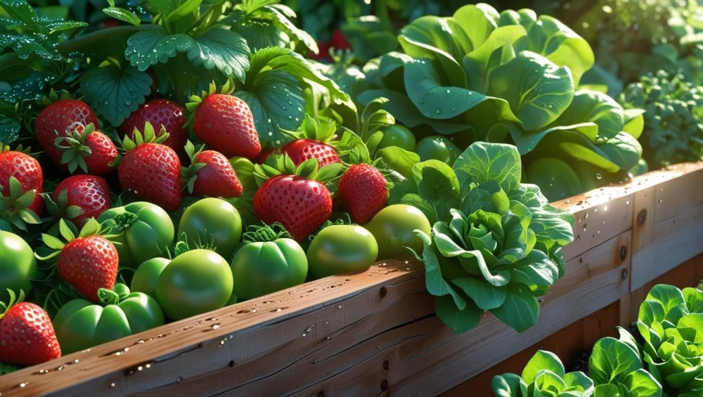 vegetable-garden-ideas-with-fruits-vegetables