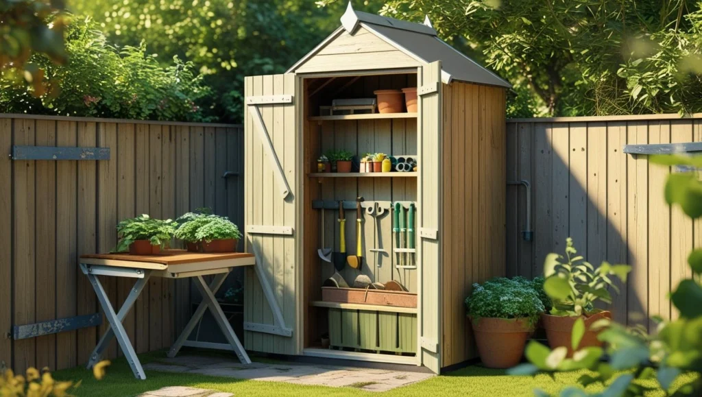 vertical-garden-with-shed