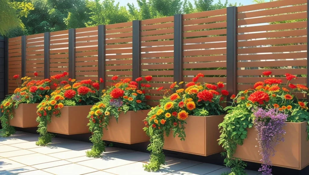 wooden-planter-fence-diy
